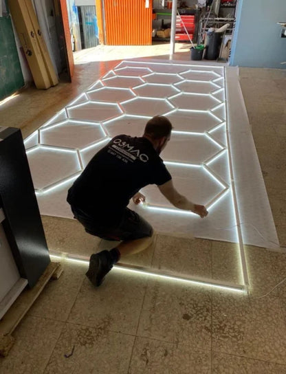 LUZ LED HEXAGONAL 4M X 2,5M (11 Y 14 HEXAGONALES)
